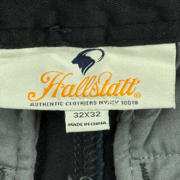 Hallstatt Men's Stretch Standard Fit Tapered Black Chino Pants Size 32x32 NWT - Picture 4 of 9